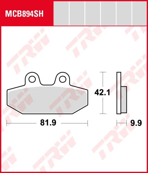 TRW Bremsbelag "MCB 894"
