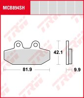 TRW Bremsbelag "MCB 894"