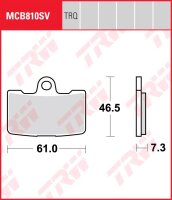 TRW Bremsbelag "MCB 810"Satz