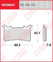 TRW Bremsbelag "MCB 906"