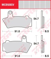 TRW Bremsbelag "MCB 928"