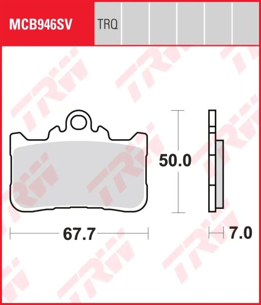 TRW Bremsbelag "MCB 946"