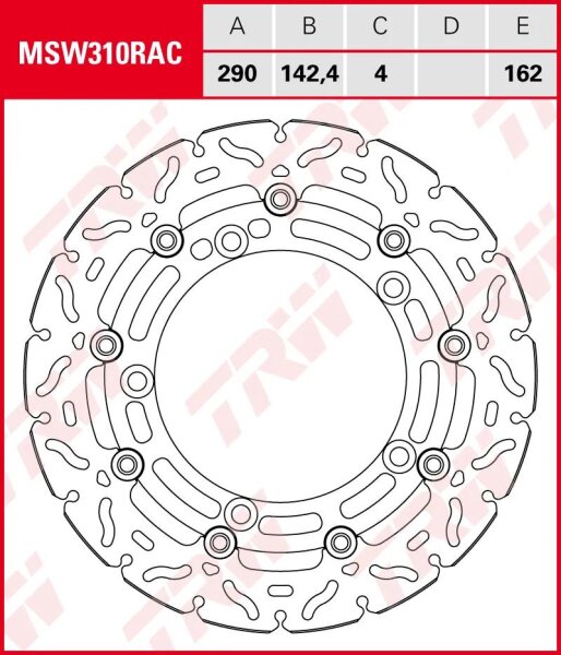 TRW Bremsscheibe "MSW310RAC"