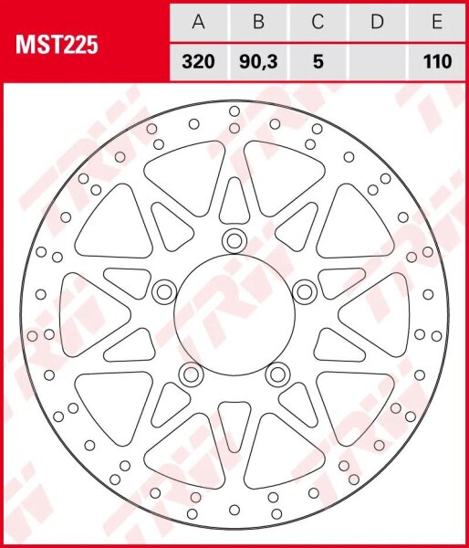 TRW Bremsscheibe "MST225"