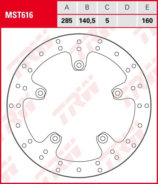 TRW Bremsscheibe "MST616"