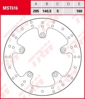 TRW Bremsscheibe "MST616"