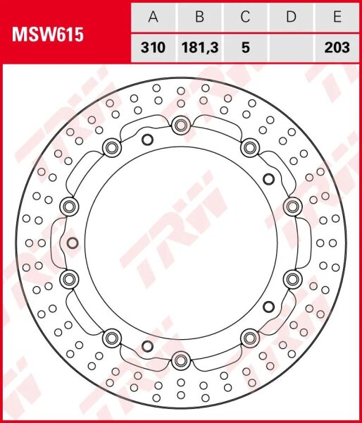 TRW Bremsscheibe "MSW615"