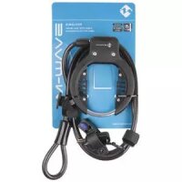 M-WAVE Schloss RINGLOOP Rahmenschloss mit Kabel