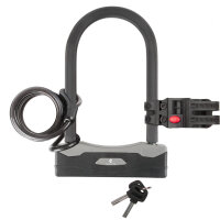 M-WAVE Schloss B247 & SC8.18L Bügelschloss mit...