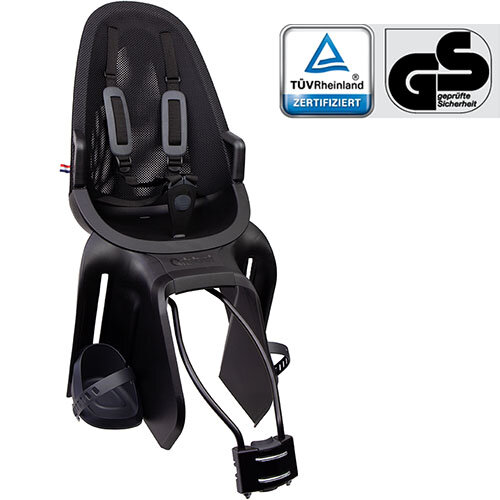Kindersitz QIBBEL AIR, Rahmenmontage, midnight black, Widek,