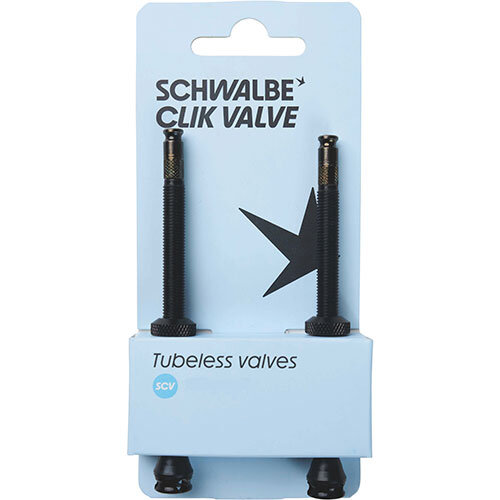 CLIK VALVE Tubeless Ventil 100mm, SCV, Schwalbe, Paar, schwa