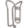Flaschenhalter BC Titan, M-WAVE, silber, Messingschlager, 34