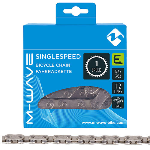 E-Bike-Kette Singlespeed 1-fach, 112 Glieder, M-WAVE, Ketten