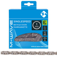 E-Bike-Kette Singlespeed 1-fach, 112 Glieder, M-WAVE, Ketten