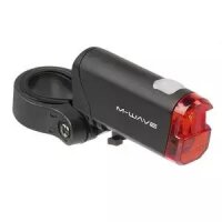 Batterie-Beleuchtungsset ATLAS K 51, M-WAVE, schwarz, 30 lx,