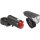 Batterie-Beleuchtungsset ATLAS K 51, M-WAVE, schwarz, 30 lx,
