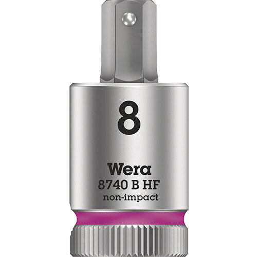 8740 B HF Zyklop Bitnuss, Wera, 3/8"-Antrieb, 8,0 x 100,0 mm