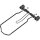Federklappe CLAMPIT 2.0, Racktime, schwarz, B=96 mm, Ø=14 mm