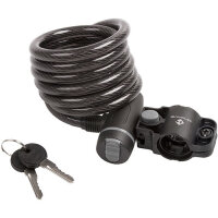 Spiralkabelschloss S 10.18, Clip on-Halter, M-WAVE, L=1.800m