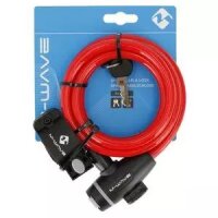 Spiralkabelschloss S 10.18, Clip on-Halter, M-WAVE, L=1.800m