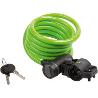 Spiralkabelschloss S 10.18, Clip on-Halter, M-WAVE, L=1.800m