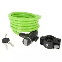 Spiralkabelschloss S 10.18, Clip on-Halter, M-WAVE, L=1.800m