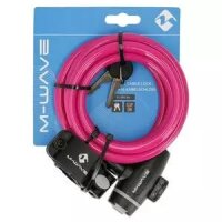 Spiralkabelschloss S 10.18, Clip on-Halter, M-WAVE, L=1.800m