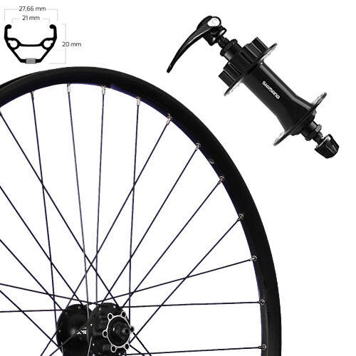 Vorderrad 27,5", Disc 6-Loch, schwarz, SE, TAURUS 21, Aluminium, HB-QB400, Schnellspanner, Roland, 813810