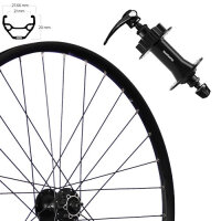 Vorderrad 27,5", Disc 6-Loch, schwarz, SE, TAURUS...