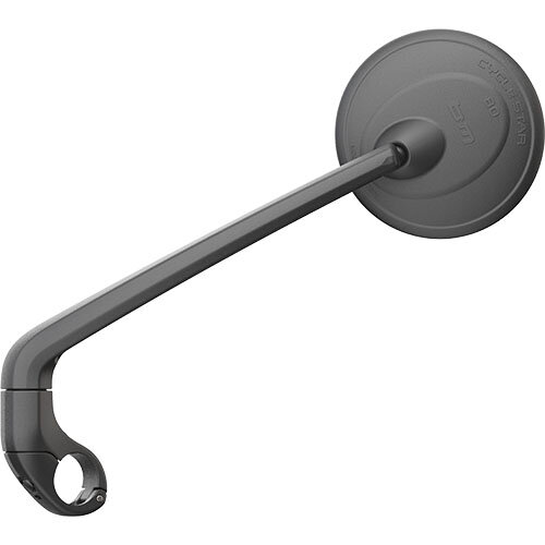 Spiegel Cycle Star 80/5, langer Arm, Ø=22,2mm, B+M, L, Kunststoff/Alu, Ø=80mm, schwarz, Busch + Müller, 903/5VL
