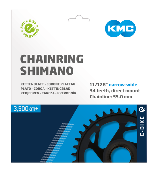 KMC Kettenblatt E-Bike 34T Shimano EP Narrow-Wide, 55mm