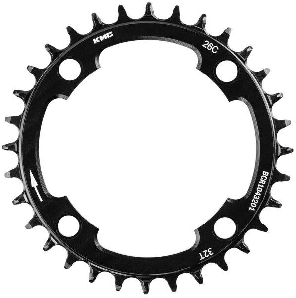 KMC Kettenblatt MTB 32T Narrow-Wide, BCD 4x104, AL7075 schwarz