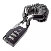 Vorhängeschloss, M-WAVE, schwarz,  mit 3...