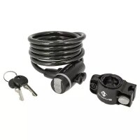 Autom.-Spiralkabelschloß, 8 x 1500 mm, transparent...