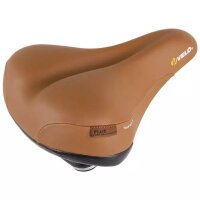 Sattel VELO PLUSH, Tour ELA X, braun, 260 x 220 mm, mit Elas
