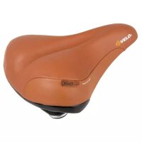 Ledersattel VELO PLUSH, Tour ELA GEN,echtes Leder, braun, 26