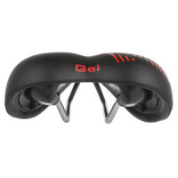 Sattel VELO, 267 x 168 mm, schwarz, silber Stahl-Gestell, mi