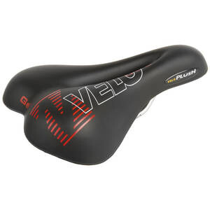 Sattel VELO, 254 x 173 mm, schwarz, silber Stahl-Gestell, mi