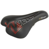 Sattel VELO, 254 x 173 mm, schwarz, silber Stahl-Gestell, mi