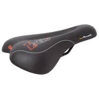 Sattel VELO, Vacu, 268 x 168 mm, matt schwarz, Stahl-Gestell