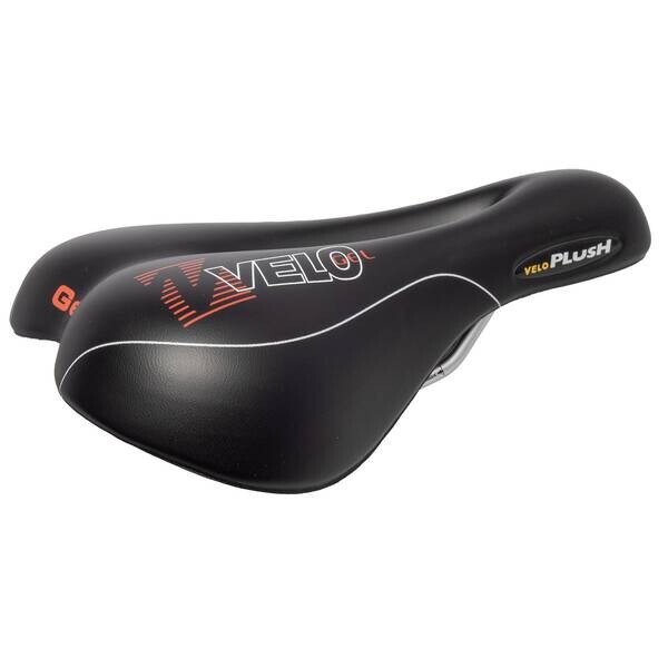 Sattel VELO, 255 x 177 mm, matt schwarz, silber Gestell, mit