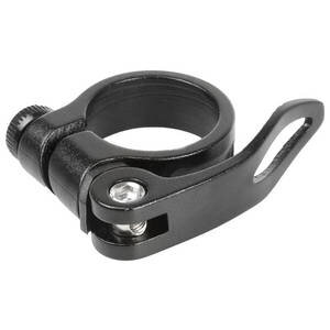 Sitzrohrklemme, Alu, schwarz, 31.8 mm, mit Schnellspanner, i
