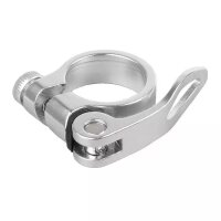 Sitzrohrklemme, Alu, silber, 31.8 mm, mit Schnellspanner, im