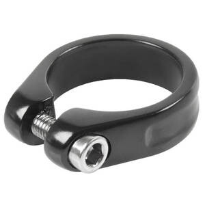 Sitzrohrklemme,  Alu, schwarz eloxiert, 31.8 mm, CrMo Schrau