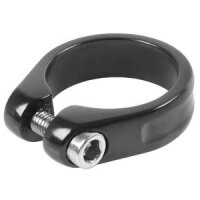 Sitzrohrklemme,  Alu, schwarz eloxiert, 31.8 mm, CrMo Schrau