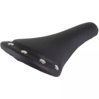 Nietensattel , 276 x 152 mm, schwarz, mit 6 Edelstahlnieten,