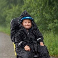 Kinder-Regenponcho >Poncho Kid´n´Seat<, mit M-Wave, schwarz