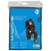 Kinder-Regenponcho >Poncho Kid´n´Seat<, mit M-Wave, schwarz