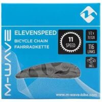 Fahrradkette M-WAVE, 1/2x11/128, 116 Glieder, grau, 11-Gang,
