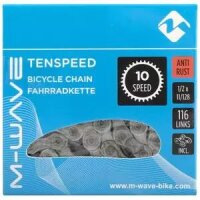 Fahrradkette M-WAVE, Anti-Rost, 1/2x11/128, 116 Glieder, 10-